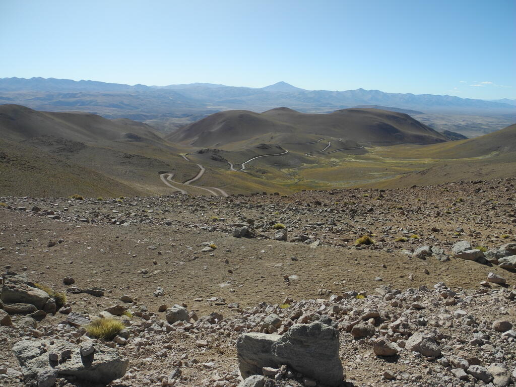 Landschaft auf der Nordseite des Abra Acay