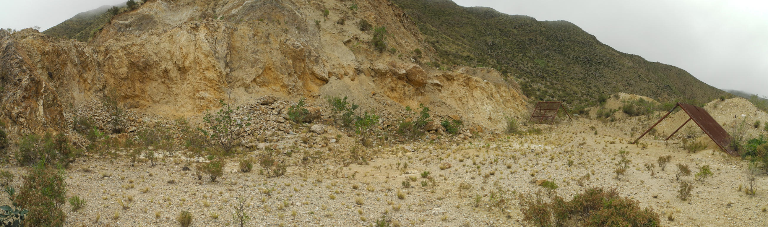 Panorama des alten Abbaus nach Topas