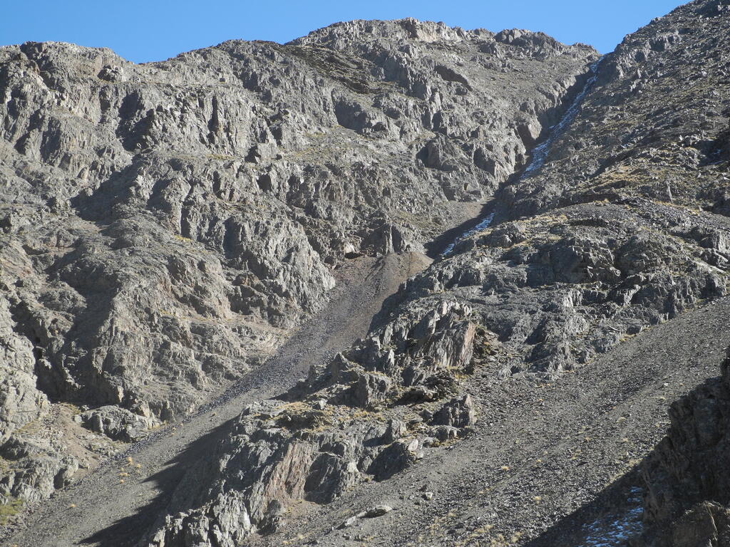 Blick zur Halde der Mina Georgette